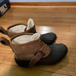 Sperry Topsider Brown and Gray Booties